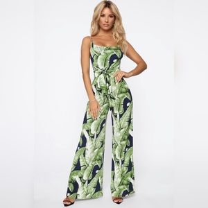 Fashion Nova Tropical Jumpsuit